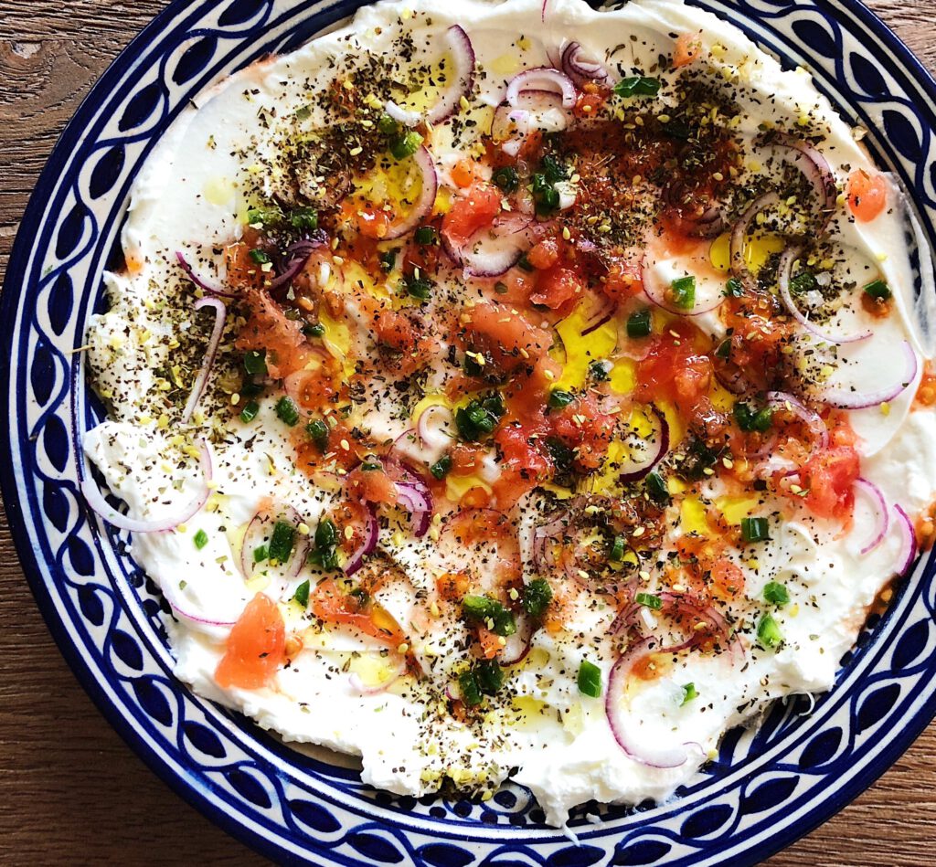 Labneh with tomato